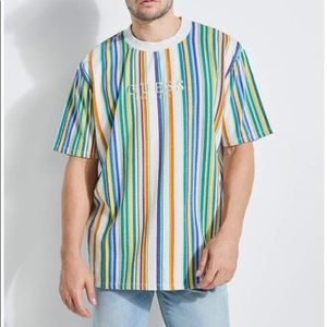 Guess Los Angeles Striped Tee Shirt